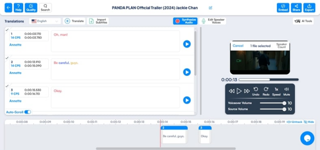 translate audio from youtube maestra ai
