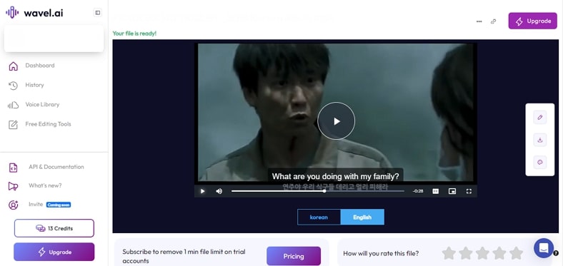 wavel ai audio translator for youtube