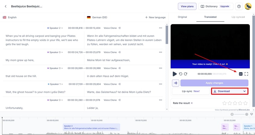 youtube audio translator rask ai